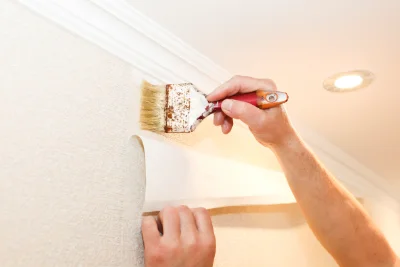 Pose de papier peint à Rogliano — revêtements muraux et toiles de verre